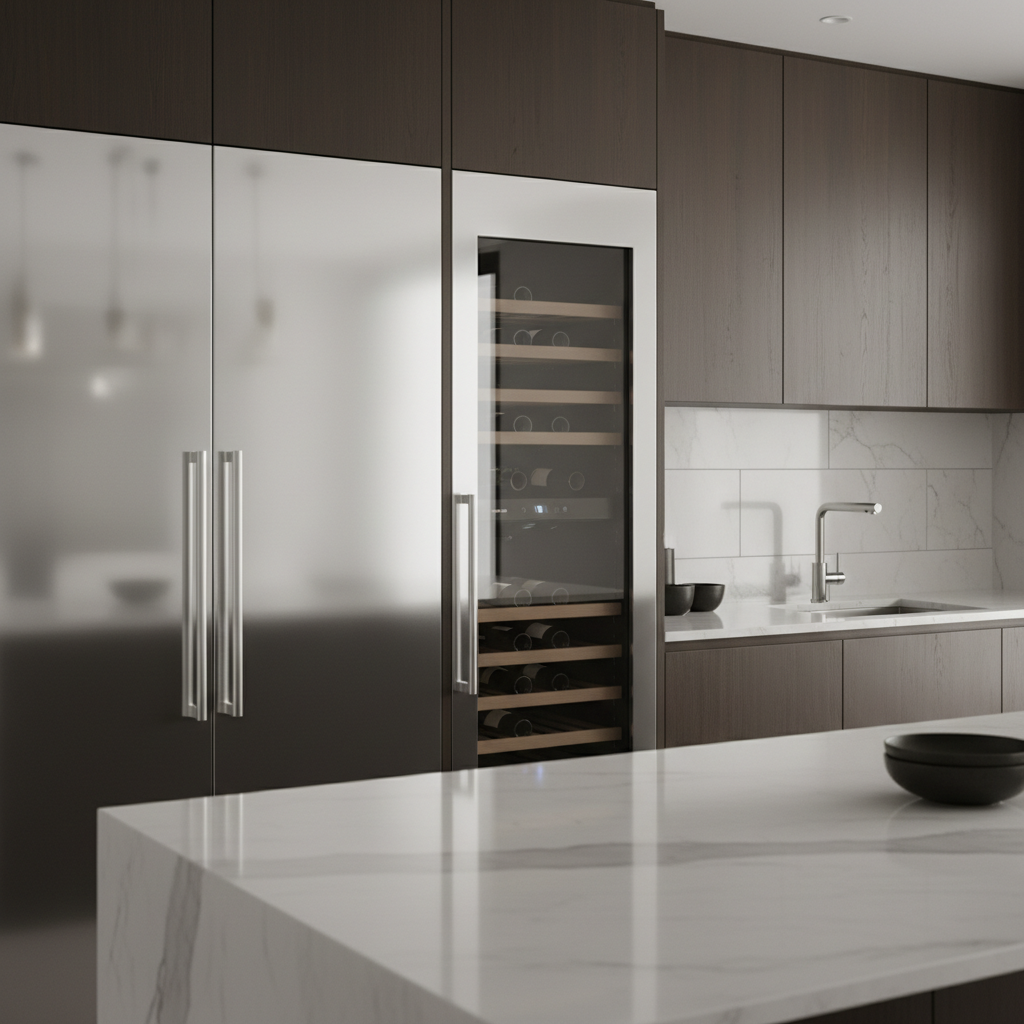 High-end kitchen appliances in Palm Springs home